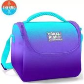 Coral High 11763 Kids Turkuaz Mor Renk Geçiş Thermo Beslenme Çantası