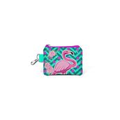 Coral High 21757 Yeşil Pembe Kız Çocuk Kids Flamingo Desenli Bozuk Para Çantası