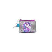 Coral High 21758 Kids Pembe Gümüş Simli Unicorn Desenli Bozuk Para Çantası
