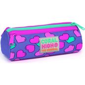 Coral High 22303 Mor Heart Üç Bölmeli Kalemlik