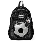 Coral High 23653 Kids Futbol Desenli Üç Bölmeli Okul Sırt Çantası
