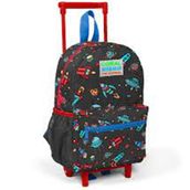 Coral High 24010 Kıds Gri Uzay Desenli Çekcek Okul Çantası
