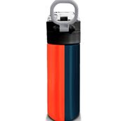 Coral High 500 ml 31998 Kids Lacivert Turuncu Çizgili Pipetli Çelik Termos