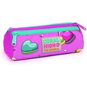 Coral High Kids Pembe Kurabiyeler Üç Bölmeli - Kız Kalemlik
