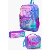 Coral High SET0123705 Kids Lavanta Pembe Flamingo Desenli 3’lü Okul Çanta Seti