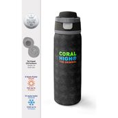 Coral High Siyah Drone Desenli Pipetli ve Direkt Içim Çelik Termos 800 ml 38551 - 00-Siyah - Tekli