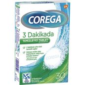 Corega 30'lu Diş Protezi Temizleyici Tablet 3 Adet Antibakteriyel Temizleme Sistemi