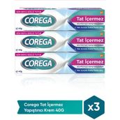 Corega 3x40 gr Gün Boyu Güçlü Tutuş Naneli Diş Protez Yapıştırıcı Krem