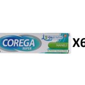 Corega 6x40 gr Super Protez Yapıştırıcı Naneli Krem