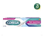 Corega Aromasız Diş Protezi Yapıştırıcı Krem 3 Yönlü Tutuş 40 gr x 5 – Tat ve Koku İçermez, Türkiye Üretimi