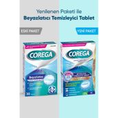 Corega Beyazlatıcı 3x30'lu Diş Protezi Temizleyici Tablet