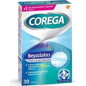 Corega Diş Protezi Temizleyici Beyazlatıcı 30 Tablet Kokuya Karşı Etkili Temizlik