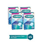 Corega Diş Protezi Temizleyici Beyazlatıcı 30 Tablet x 4 Adet