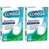 Corega Diş Protezi Temizleyici & Beyazlatıcı Tablet 30 Adet (2 paketi)