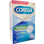 Corega Diş Protezi Temizleyici Tablet 30 Tablet Hızlı Temizlik ve Derinlemesine Etki