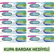 Corega Naneli Diş Protezi Yapıştırıcı Krem 40 gr Güçlendirici Özellikli - Kupa Bardak