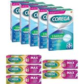 Corega X5 3 Dakikada Diş Protezi Temizleyici 30 Tablet + X5 Max Tutuş + Konfor Protez Yapıştırıcı 40 gr
