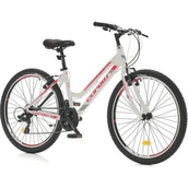Corelli Banner V Fren 24 Jant 21 Vites Beyaz Kırmızı Kadın Dağ Bisikleti