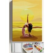 Corvo Sayılarla Boyama Tuval Seti Fırça Boya Dahil (Çıtalı) 40X50 Cm - Pilates