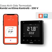 Cosa Akıllı Oda Termostatı v5 - Wi-Fi - Yerden Isıtma ve Klima Kontrolü - NTC Sensör Destekli