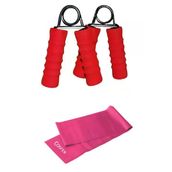Cosfer Parmak Bilek Kol Güçlendirme El Yayı Fıtness Spor Pilates Bandı 2'li Set