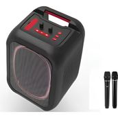 Cosmostech MS7K Taşınabilir Kablosuz Speaker Çift Mikrofon Karaoke Rgb Nfc Aydınlatma Bluetooth Hoparlör