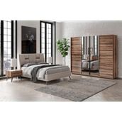 Cotta Brown Yatak Odası Takımı - Kahverengi