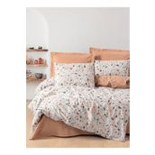 Cotton Box 160x200 cm Minimal Çift Kişilik Lastikli Çarşaflı Oniks Karamel Nevresim Takımı