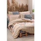 Cotton Box Ethnic Dakota Gri Tek Kişilik Nevresim Takımı Seti