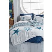 Cotton Box Maritime Çift Kişilik Star Lacivert Nevresim Takımı