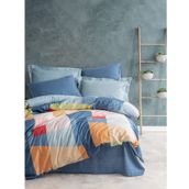 Cotton Box Modern Cosy Mavi Çift Kişilik Nevresim Takımı