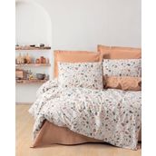 Cotton Box Oniks Karamel Minimal Tek Kişilik Lastikli Çarşaflı Nevresim Takımı