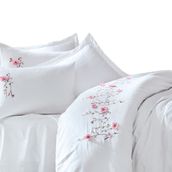 Cotton Box Perla Saten 3D Nakışlı Çift Kişilik Nevresim Takımı