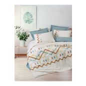 Cotton Box Puff Nakışlı Çift Kişilik Mellow Mint 200x220 cm Nevresim Takımı