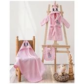 Cotton Box Unicorn Pembe Bebek Bornoz Seti