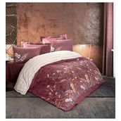 Cotton Box Vina Bordo Feminen Tek Kişilik 160x220 cm Nevresim Takımı