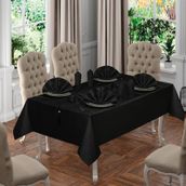 Cotton House Sofia Siyah Masa Örtüsü Takımı