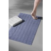 Cotton Mania Taffeta X Bathmat Sky Ekstra Yumuşak Modern %100 Pamuk 50x75 cm Ayak Havlusu Banyo Paspas Seti