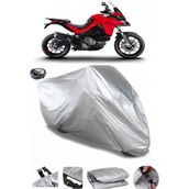 Coverplus Ducati Multistrada V2 Gri Arka Çanta Uyumlu Su Geçirmez Motosiklet Brandası