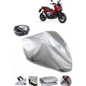 Coverplus Honda X-ADV 350 Gri Arka Çanta Uyumlu Su Geçirmez Motosiklet Brandası