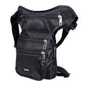 Coverzone Çok Gözlü Seyehat Spor Kullanımına Uygun Bel Bacak Omuz Göğüs Cepli Çok Bölmeli Motosiklet Bisiklet Yürüyüş ve Kamp Kullanımına Uygun Outdoor Çok Amaçlı unisex Kadın ve Erkek Çanta Siyah