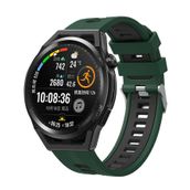 CoverZone Galaxy Watch 46 mm Grealish Silikon Delikli Yeşil Siyah Kordon