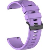 CoverZone Galaxy Watch S4 Uyumlu 42 mm Solid Color Spor Kayış Termoplastik Lila Kordon