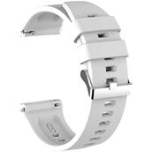 CoverZone Huawei Watch GT3 Pro Uyumlu 46 mm Çapraz Silikon Kayış Beyaz Kordon