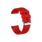 CoverZone Huawei Watch GT3 Pro Uyumlu 46 mm Çapraz Silikon Kayış Kırmızı Kordon