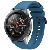 CoverZone Samsung Galaxy Watch 3 45 mm Uyumlu Termoplastik Perforated Mavi Kayış Kordon