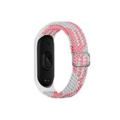 CoverZone Xiaomi Mi 7 Band Mixed Hasır Örmeli Pembe Açık Kayış Kordon