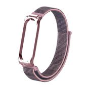 CoverZone Xiaomi Mi Band 5 Mixed Kayış Gri Hasır Örme Kordon