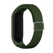 CoverZone Xiaomi Mi Band 6 Uyumlu Mixed Hasır Örme Yeşil Kayış Kordon