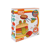 Crafy 200 GR 12 Parça Süper Burger Oyun Hamuru Seti